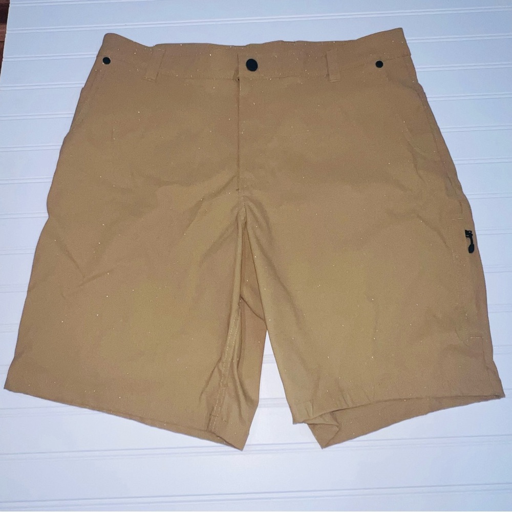 Merrell Men's Trail Hiking Shorts Size 36 Tan Khaki Nylon Stretch Outdoor 10